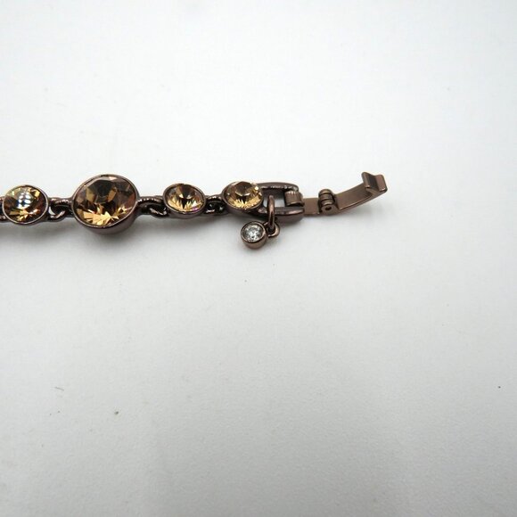 Givenchy Bracelet Womens‎ Crystal Rose Gold Tone Designer Signed Gift Jewelry - Picture 5 of 13